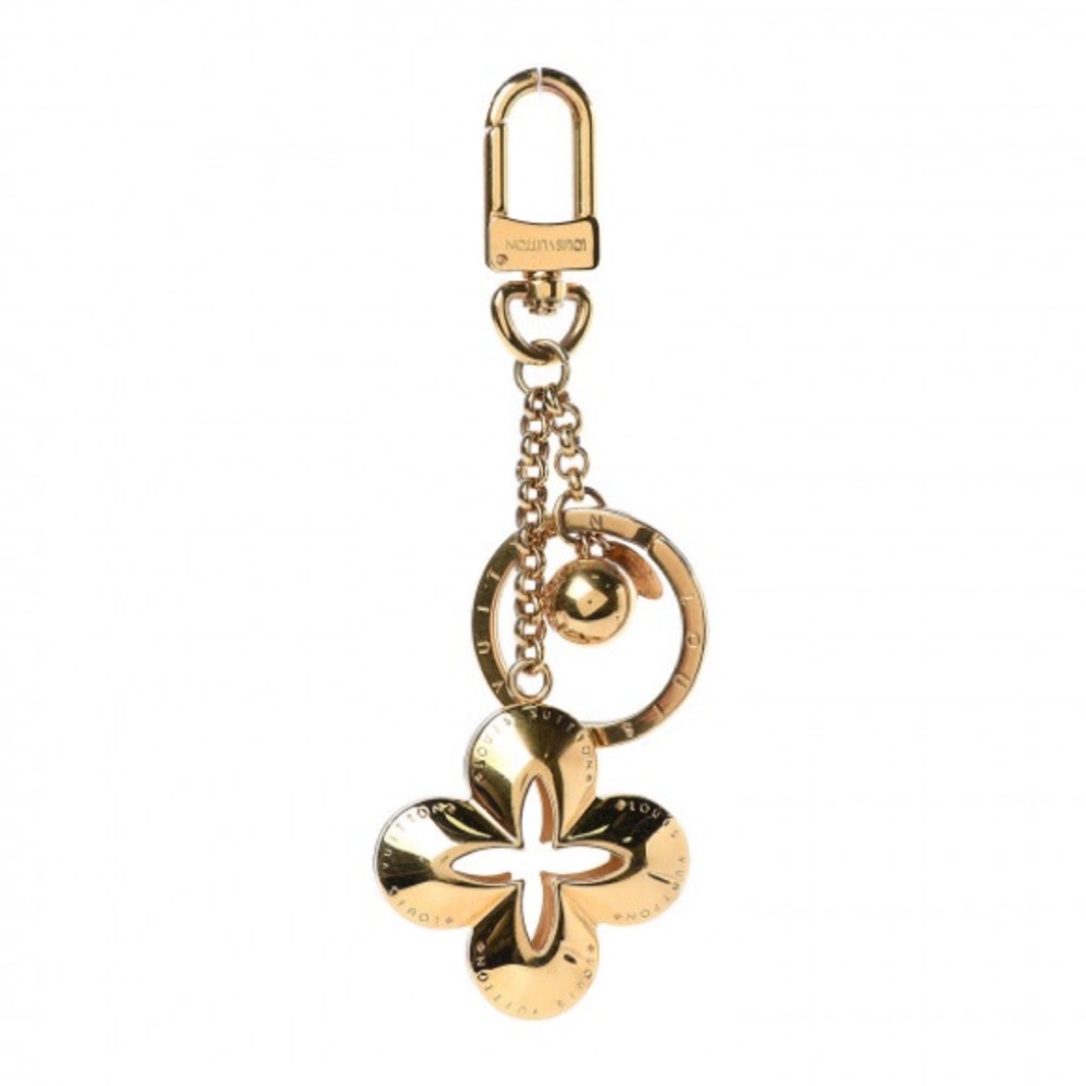 Louis Vuitton Gold eclipse flower Key Holder bag purse charm